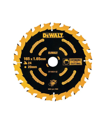 DEWALT DT10624-QZ Extreme Framing Circular Saw Blade 165 mm 24T