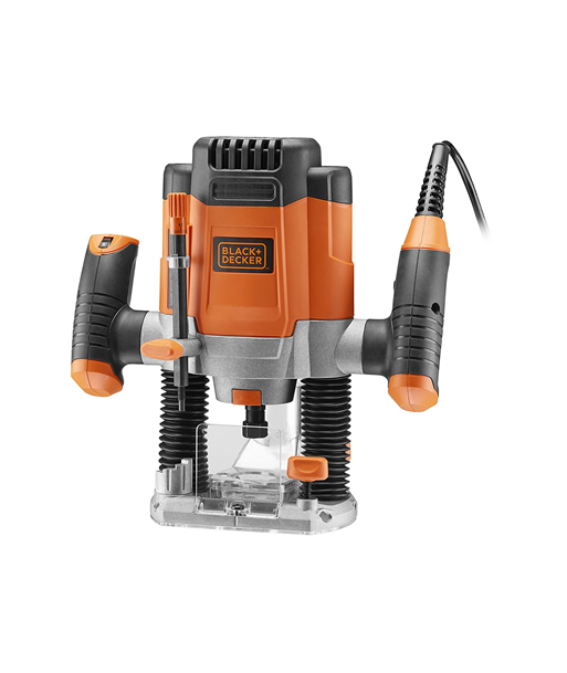 Black&Decker KW1200EKA-QS 1200W 6.35mm Plunge Router + 6 Bits
