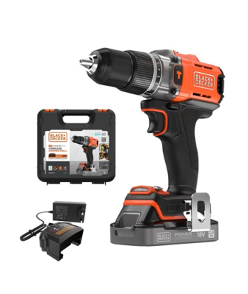Stanley BCD383D1XK-QW 18V 1 BATTERY HAMMER DRILL KITBOX 1 AM