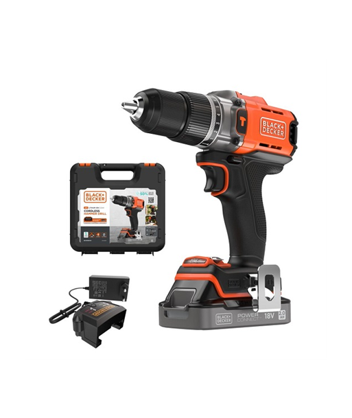 Stanley BCD383D1XK-QW 18V 1 BATTERY HAMMER DRILL KITBOX 1 AM Stanley BCD383D1XK-QW 18V 1 BATTERY HAMMER DRILL KITBOX 1 AM