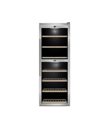 Винный холодильник Caso, WineComfort 1260 Smart, Energy efficiency class G, Free standing, Bottles capacity 126, Stainless