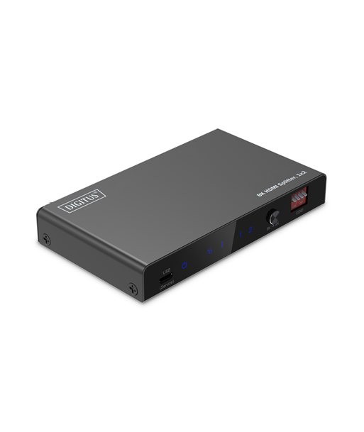Digitus 8K HDMI Splitter, 1x2 | DS-55339 | Black Digitus 8K HDMI Splitter, 1x2 | DS-55339 | Black