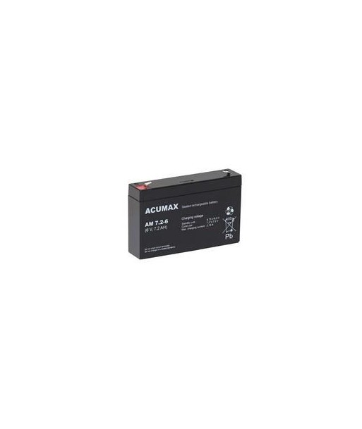 BATTERY 6V 7.2AH/AM7.2-6 ACUMAX EMU