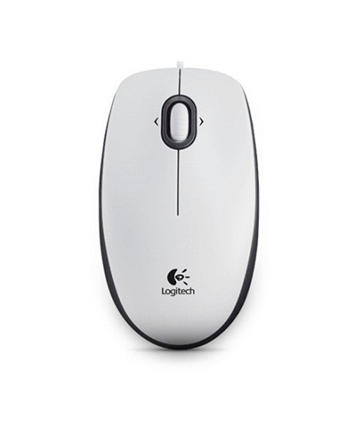 Logitech B100 Wired Mouse 1000 DPI White
