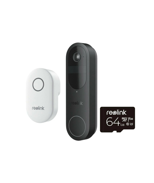 Reolink D340B Doorbell Battery with Chime and 64GB SD Card