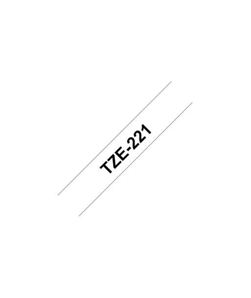 Kleepkirjalint Brother TZe-221 Black on White, TZe, 8 m, 9 mm Kleepkirjalint Brother TZe-221 Black on White, TZe, 8 m, 9 mm