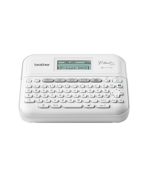 Brother PT-D410, Mono, Thermal, Label Printer, White Brother PT-D410, Mono, Thermal, Label Printer, White