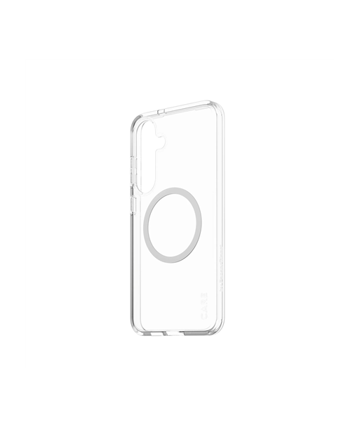 CARE by PanzerGlass Flagship Case Transparent Urban Combat w. White Qi Compatible Samsung Galaxy S25 | CARE