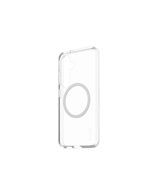CARE by PanzerGlass Flagship Case Transparent Urban Combat w. White Qi Compatible Samsung Galaxy S25 | CARE