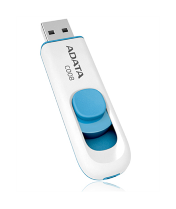 ADATA C008 32 GB, USB 2.0, White/Blue