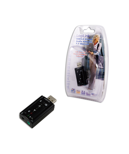 Logilink USB Audio adapter, 7.1 sound effect