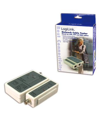 LogiLink Cable Tester for RJ45 & BNC with Remote Unit