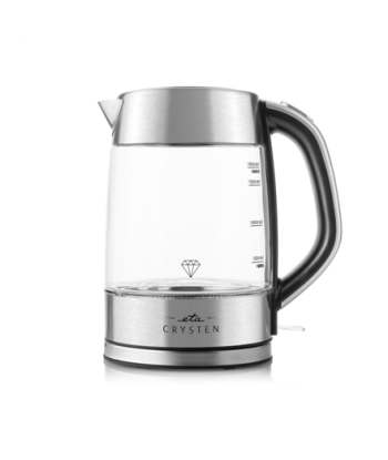 Чайник ETA, ETA415490000 Crysten, Electric, 2100 W, 1.7 L, Glass, 360° rotational base, Glass