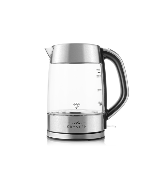 Чайник ETA, ETA415490000 Crysten, Electric, 2100 W, 1.7 L, Glass, 360° rotational base, Glass Чайник ETA, ETA415490000 Crysten, Electric, 2100 W, 1.7 L, Glass, 360° rotational base, Glass