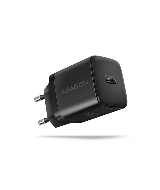 MOBILE CHARGER WALL USB-C 20W/1PORT BLACK ACU-PD20 AXAGON