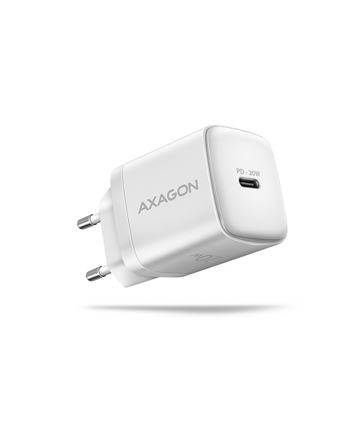 AXAGON ACU-PD20W Wall charger 20W, 1x port USB-C, PD3.0/PPS/QC4+/AFC/Apple, white AXAGON ACU-PD20W Wall charger 20W, 1x port USB-C, PD3.0/PPS/QC4+/AFC/Apple, white