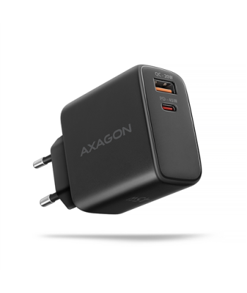 AXAGON ACU-PQ45 GaN Wall charger 45W, 2x port (USB-A + USB-C) PD3.0/PPS/QC4+/SFC 2.0/Apple