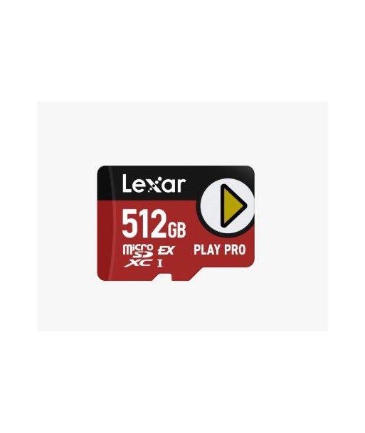 MEMORY MICRO SDXC 512GB UHS-I/PLAY LMSXPS0512G-BNNNG LEXAR MEMORY MICRO SDXC 512GB UHS-I/PLAY LMSXPS0512G-BNNNG LEXAR
