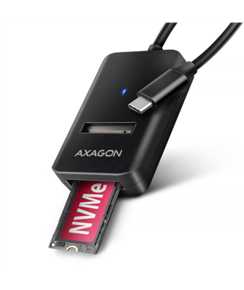 AXAGON ADM2-CM USB-C 10Gbps - M.2 NVMe & SATA SSD adapter, 10cm USB-C cable