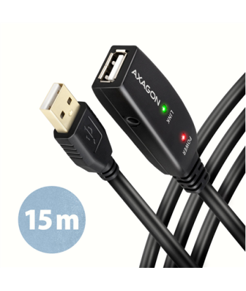 AXAGON ADR-215 USB 2.0 A-M -- A-F active extension/repeater cable 15m