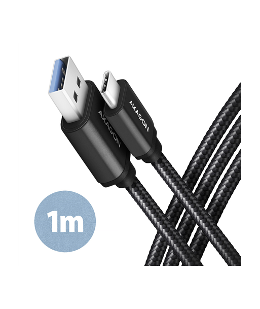 CABLE USB-C TO USB3.2 1M/BLACK BUCM3-AM10AB AXAGON
