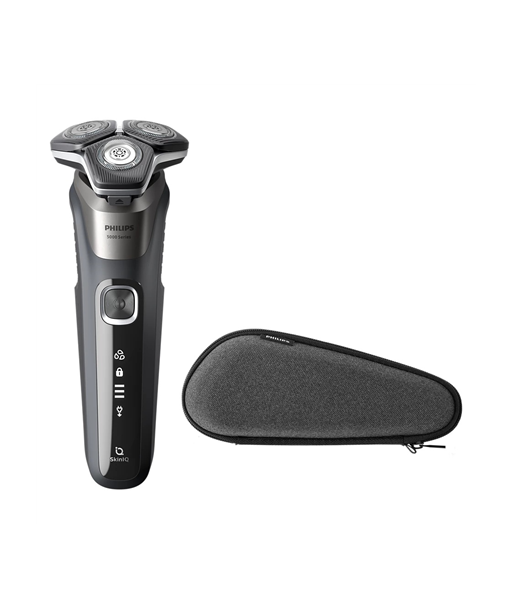 Philips, Shaver, S5887/30, Operating time (max) 60 min, Wet & Dry, Lithium Ion, Charcoal Gray