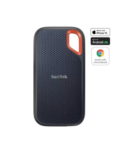 External SSD SANDISK Extreme 8TB USB-C Write speed 1000 MBytes/sec Read speed 1050 MBytes/sec SDSSDE61-8T00-G25