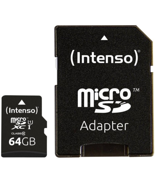 MEMORY MICRO SDXC 64GB C10/W/ADAPTER 3433490 INTENSO