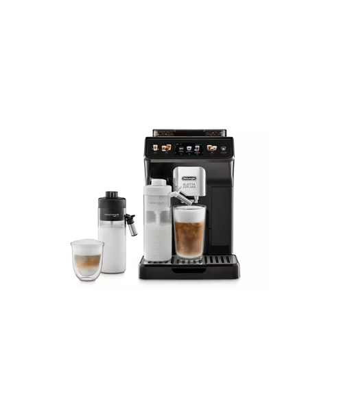 Kohvimasin Delonghi, ECAM450.55.G Eletta Explore, Pump pressure 19 bar, Built-in milk frother, Automatic, 1450 W, Grey