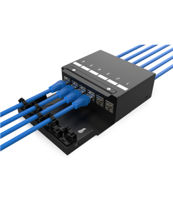 Digitus Consolidation point box, 6-port Keystone modules with intelligent cable manager | DN-93708-6