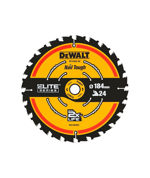 DEWALT PIŁA TARCZOWA DO ZAGŁĘBIARKI 184mm x 16mm 24z DEWALT PIŁA TARCZOWA DO ZAGŁĘBIARKI 184mm x 16mm 24z