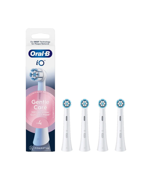 Насадки для зубной щетки Oral-B, iO Gentle Care, Heads, For adults, Number of brush heads included 4, Number of teeth brushing