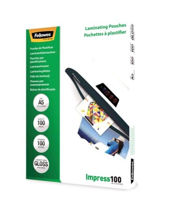 LAMINATOR POUCH GLOSSY/A5 100 100PCS 5351002 FELLOWES