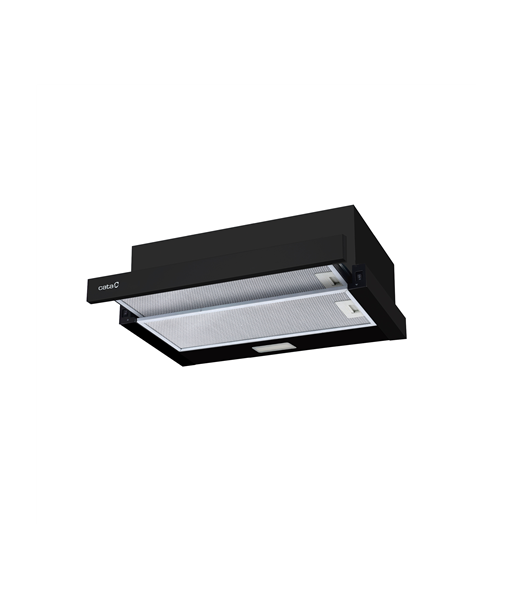CATA, TFB-5160 BK, Telescopic, Energy efficiency class C, Width 59.5 cm, 300 m³/h, Mechanical control, LED, Black CATA, TFB-5160 BK, Telescopic, Energy efficiency class C, Width 59.5 cm, 300 m³/h, Mechanical control, LED, Black