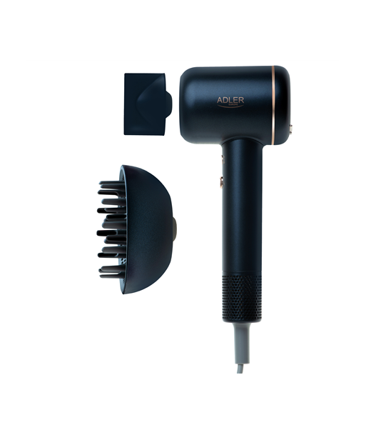 Föön Adler, AD 2270 SUPERSPEED, 1600 W, Number of temperature settings 3, Ionic function, Diffuser nozzle, Blue Föön Adler, AD 2270 SUPERSPEED, 1600 W, Number of temperature settings 3, Ionic function, Diffuser nozzle, Blue