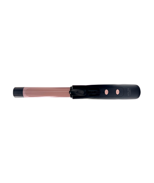 Adler Cordless Curling Iron, AD 2120, Temperature (min) 170 °C, Display LED, Black/Rose Gold