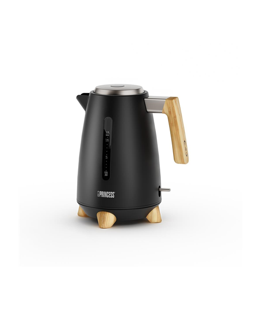 Veekeetja Princess Pure, 236061, Electric, 3000 W, 1.7 L, Stainless steel, 360° rotational base, Black