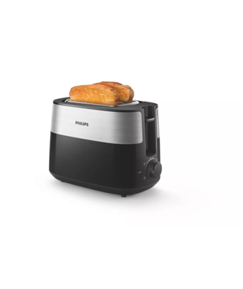 Philips, Toaster, HD2516/90 Daily Collection, Power 830 W, Number of slots 2, Housing material Plastic, Black