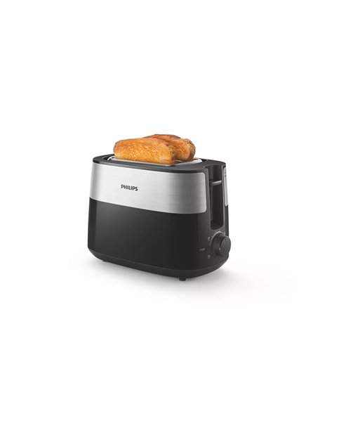 Philips, Toaster, HD2516/90 Daily Collection, Power 830 W, Number of slots 2, Housing material Plastic, Black Philips, Toaster, HD2516/90 Daily Collection, Power 830 W, Number of slots 2, Housing material Plastic, Black