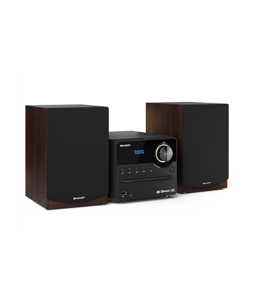 Sharp, Hi-Fi Micro System, XL-B517D(BR), Brown, USB port, AUX in, Bluetooth, CD player, FM radio, Wireless connection