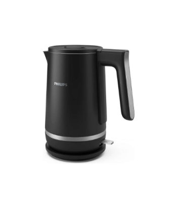 Veekeetja Philips Double Walled, HD9395/90, Electric, 2200 W, 1.7 L, Stainless steel/Plastic, 360° rotational base, Black
