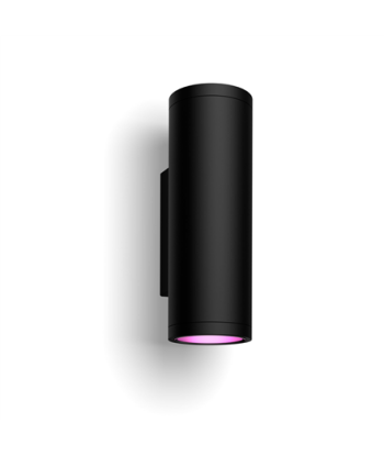 Philips Hue WCA Appear Outdoor Wall Lantern, Black | 8 W | 2000-6500 Hue White Colour Ambiance
