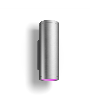 Philips Hue WCA Appear Outdoor Wall Lantern, Inox | 8 W | 2000-6500 Hue White Colour Ambiance