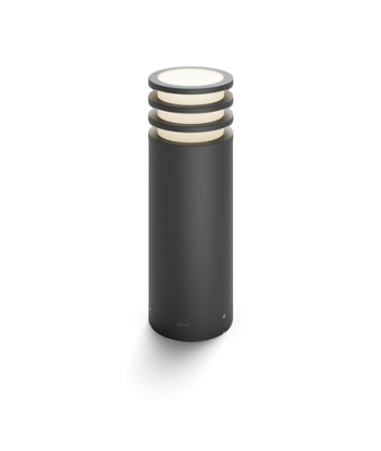 Philips Hue Lucca Outdoor Pedestal Lantern, E27, 9 W, Warm white