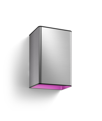 Philips Hue WCA Resonate Outdoor Wall Lantern, Inox | 8 W | 2000-6500 Hue White Colour Ambiance