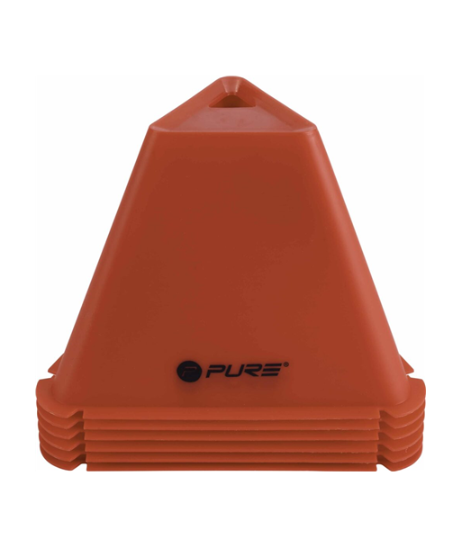 Pure2Improve | Triangle Cones Set of 6 | Red