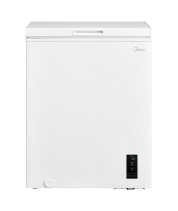 Морозильник Midea, MDRC207FEE01, Energy efficiency class E, Chest, Free standing, Height 85 cm, Total net capacity 142 L, White
