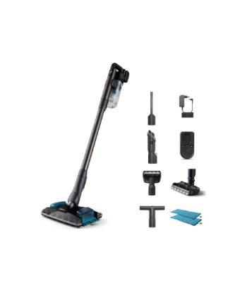Tolmuimeja Philips, XC8055/01 Aqua Plus, Cordless operating, Handstick, 25.2 V, Operating time (max) 80 min, Dark Grey