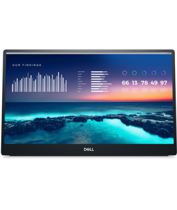 Dell, Portable Monitor, P1424H, 14", LCD, FHD, 16:9, N/A Hz, 6 ms, 1920 x 1080, 300 cd/m², Silver