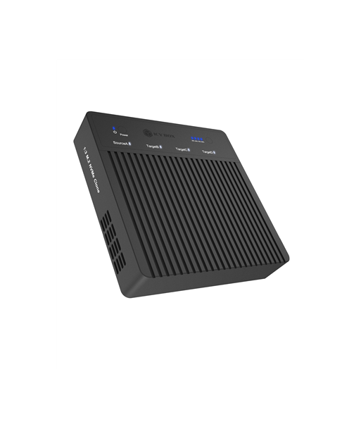 Raidsonic 4-Bays USB4 Duplicator (1:3 clone) for NVMe M.2 SSD | IB-4013MCL-C4